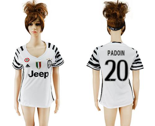 Women's Juventus #20 Padoin Sec Away Soccer Club Jersey - Click Image to Close